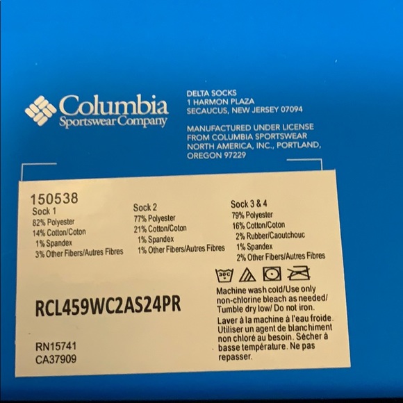 Set of Columbia Socks (Brand New) - Picture 4 of 6